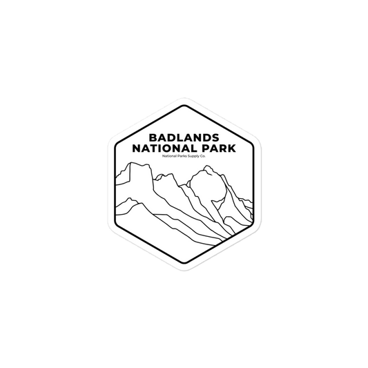 Badlands National Park Hex Sticker