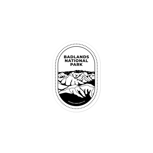 Badlands National Park Oval Sticker