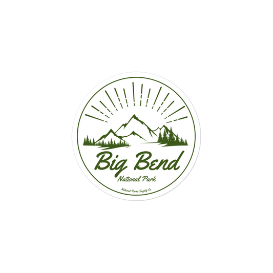 Big Bend Mountain Sunrise Sticker