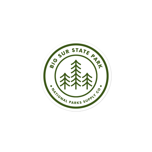 Big Sur Trees Sticker