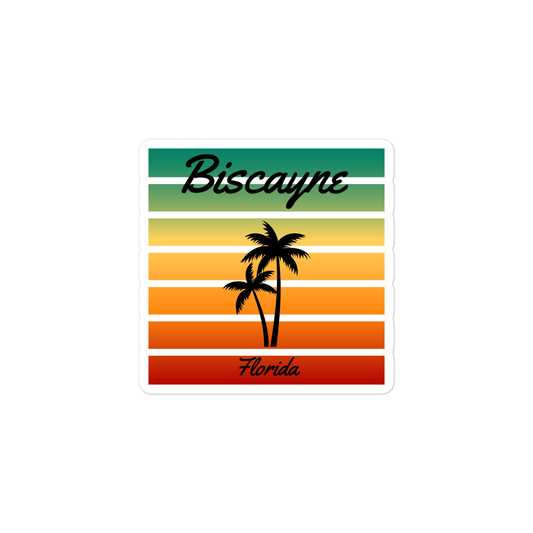 Biscayne National Park Palm Trees Sticker