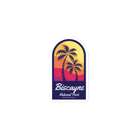 Biscayne National Park Palm Trees Window Sticker