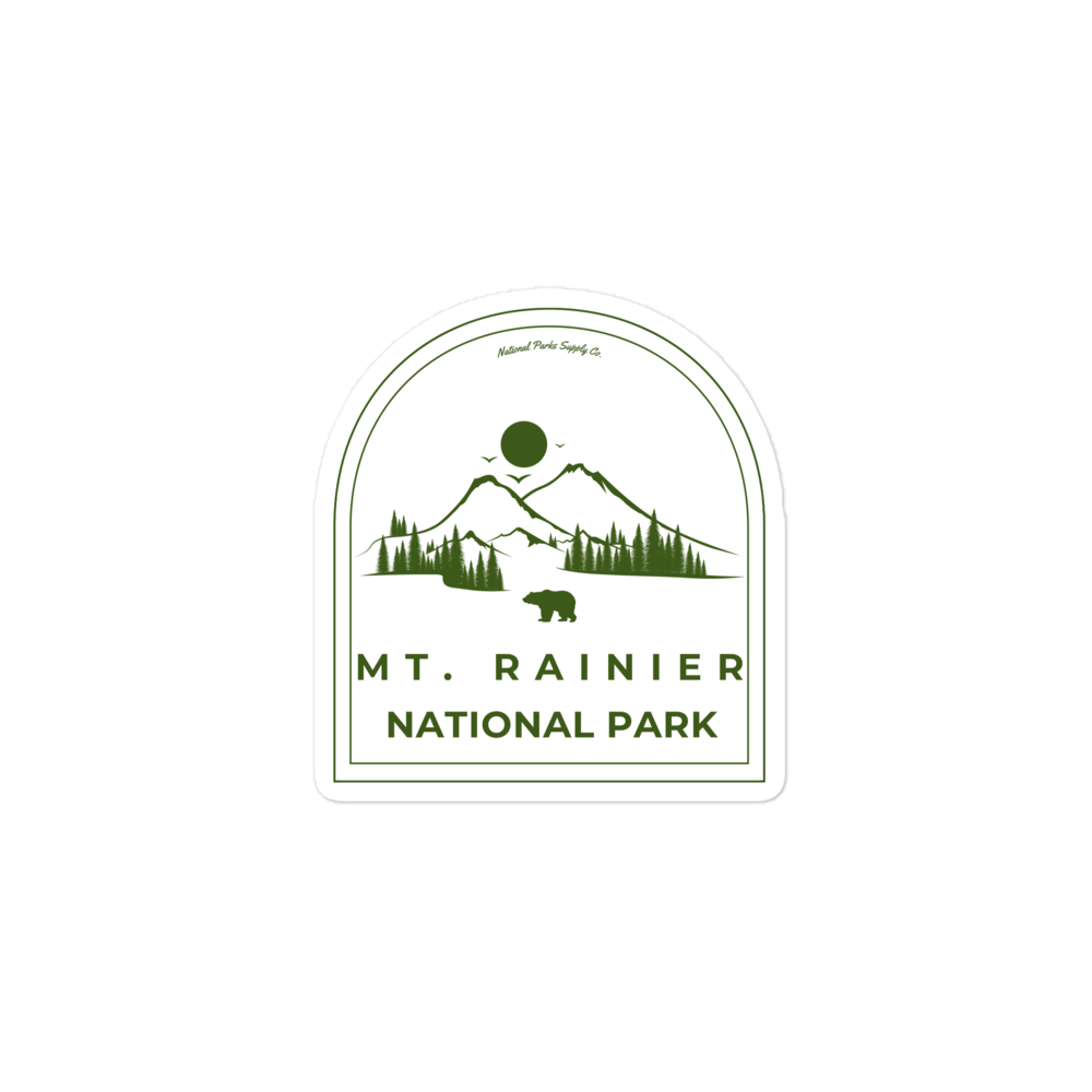 Mount Rainier Roaming Bear Sticker