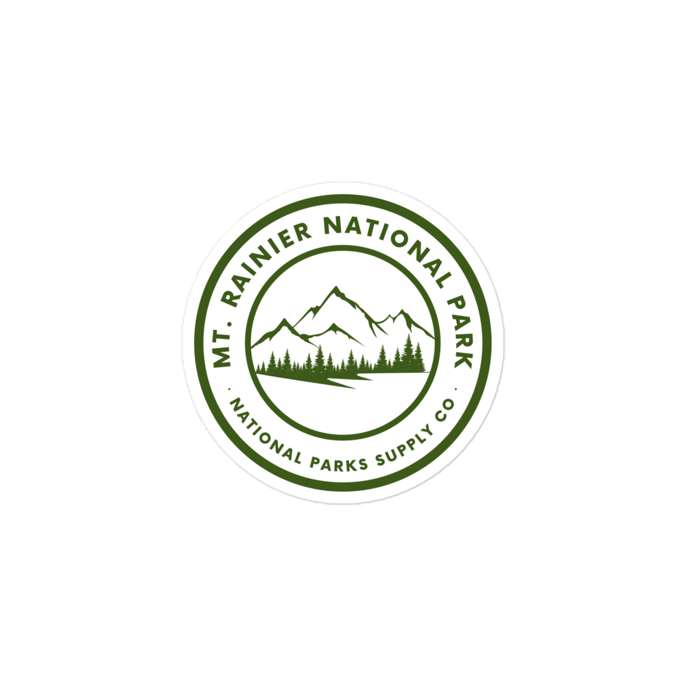 Mount Rainier Circle Mountains Sticker