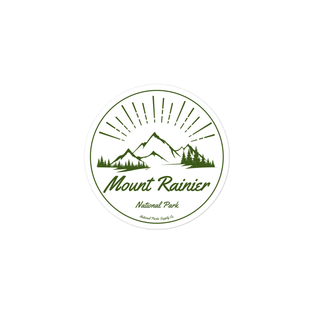 Mount Rainier Mountain Sunrise Sticker