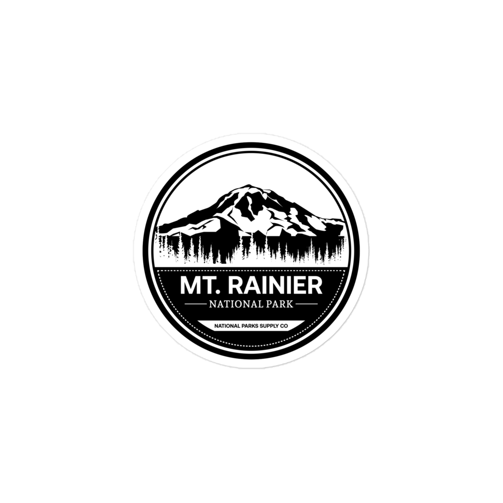 Mount Rainier Circle Sticker