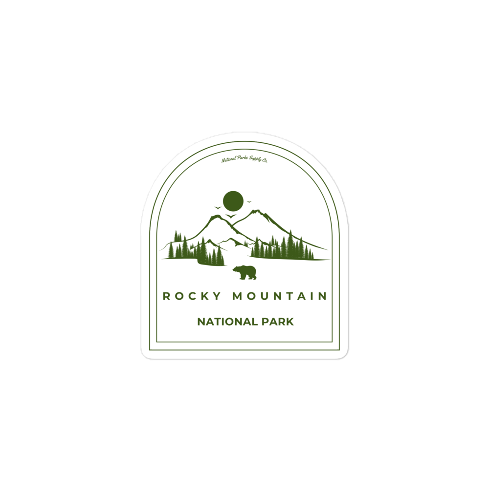 Rocky Mountain Roaming Bear Sticker