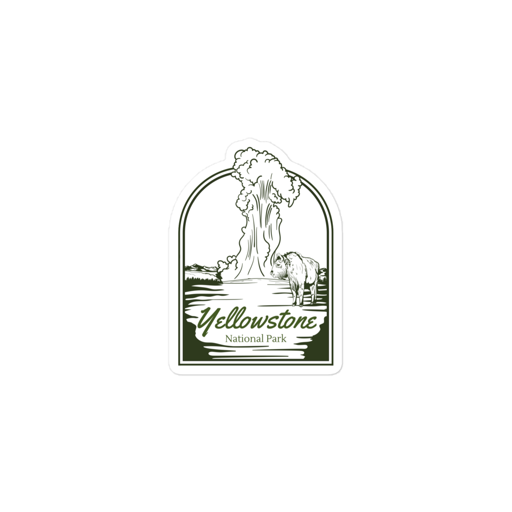 Yellowstone Old Faithful Window Sticker