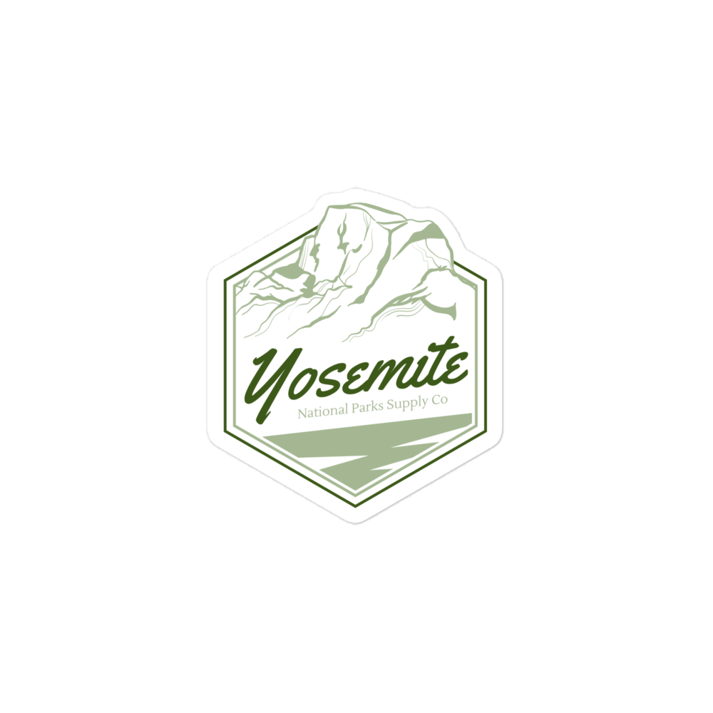 Yosemite Half Dome Hex Sticker