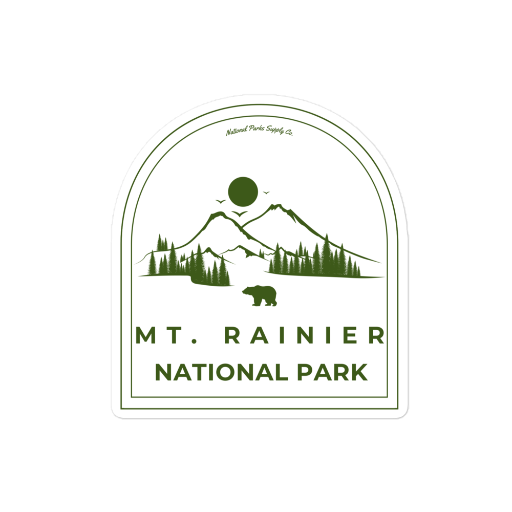 Mount Rainier Roaming Bear Sticker