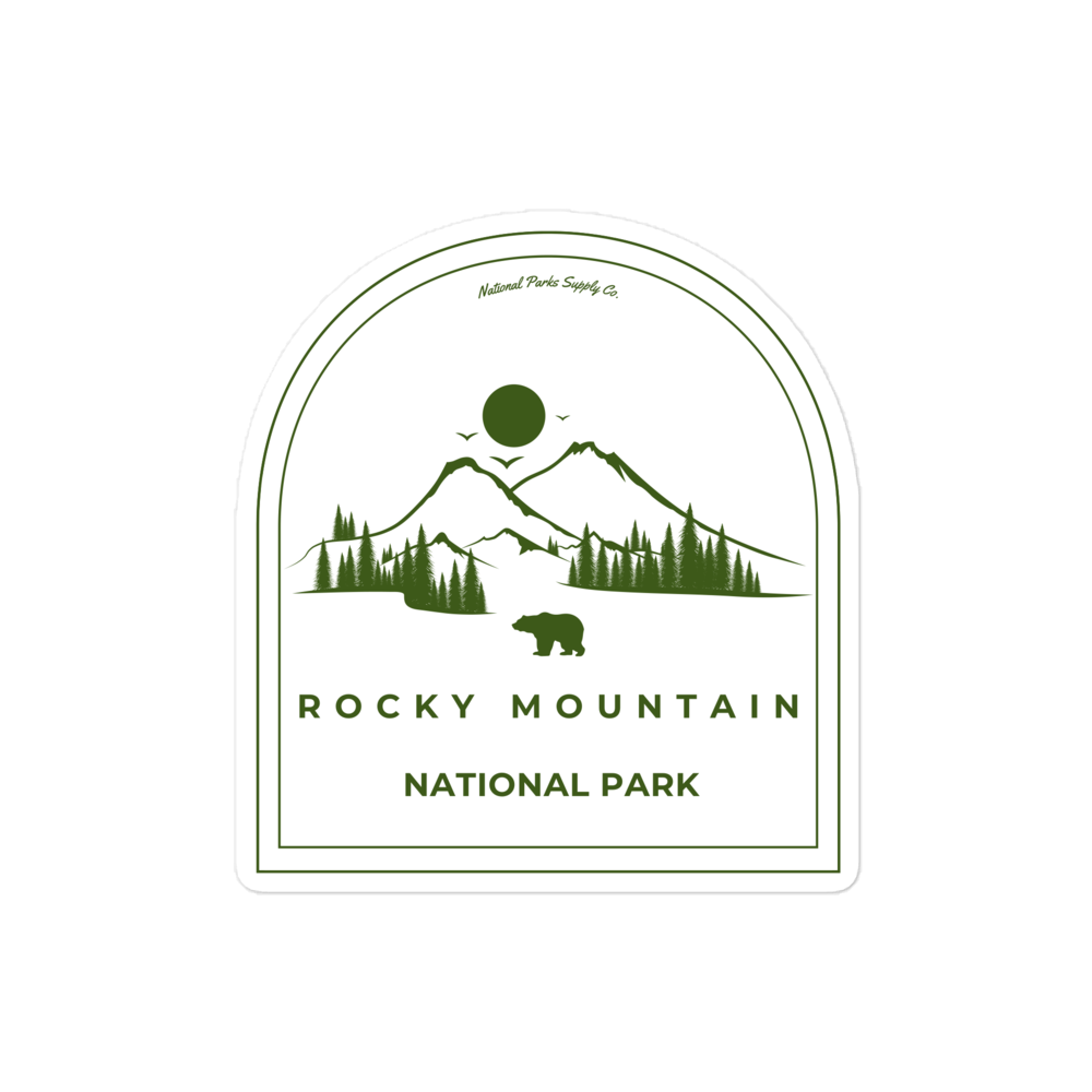 Rocky Mountain Roaming Bear Sticker