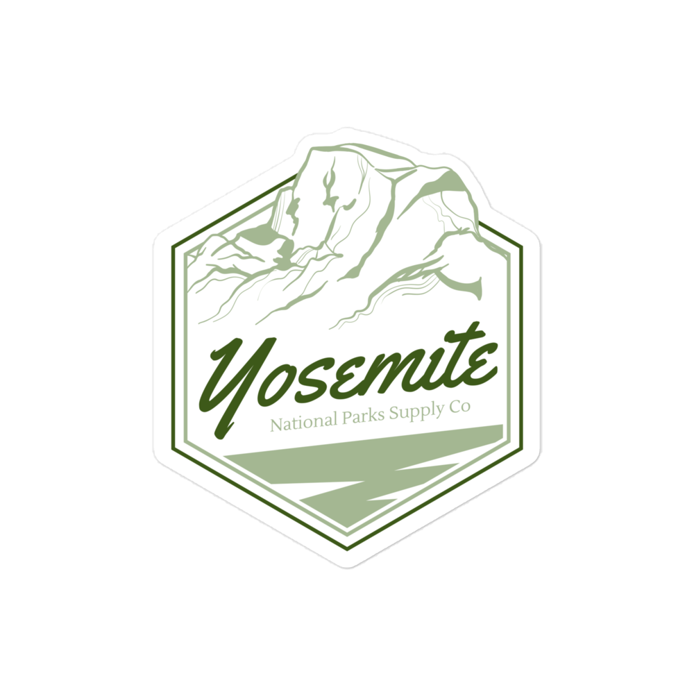 Yosemite Half Dome Hex Sticker