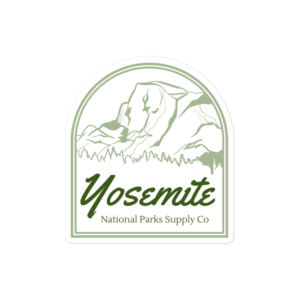 Yosemite Half Dome Window Sticker