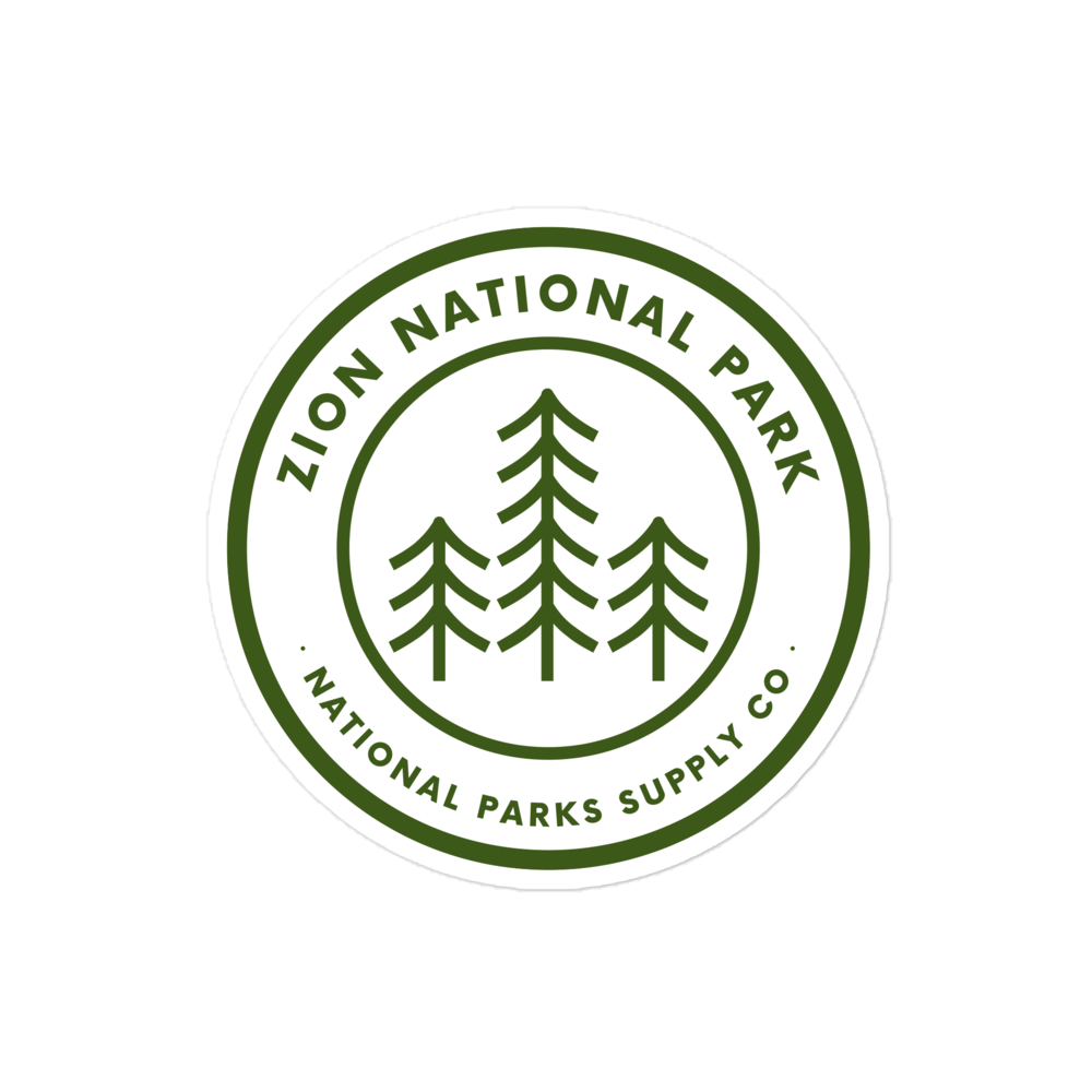 Zion Circle Trees Sticker