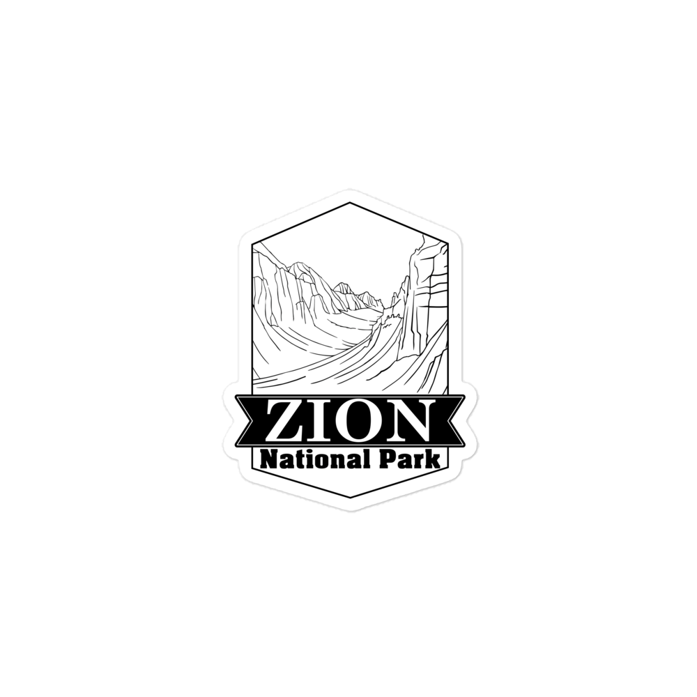 Zion Canyon Sticker