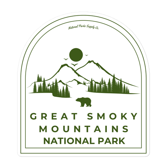 Great Smoky Mountains Roaming Bear Sticker