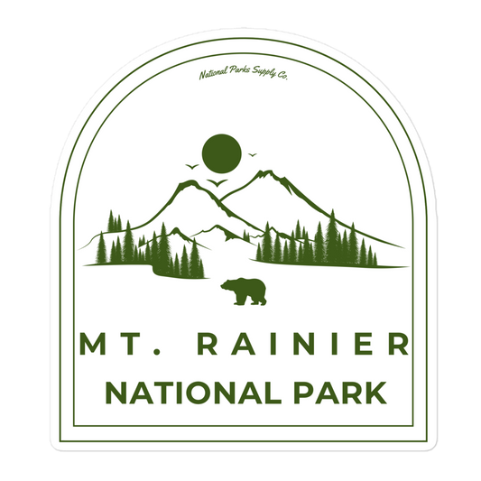 Mount Rainier Roaming Bear Sticker