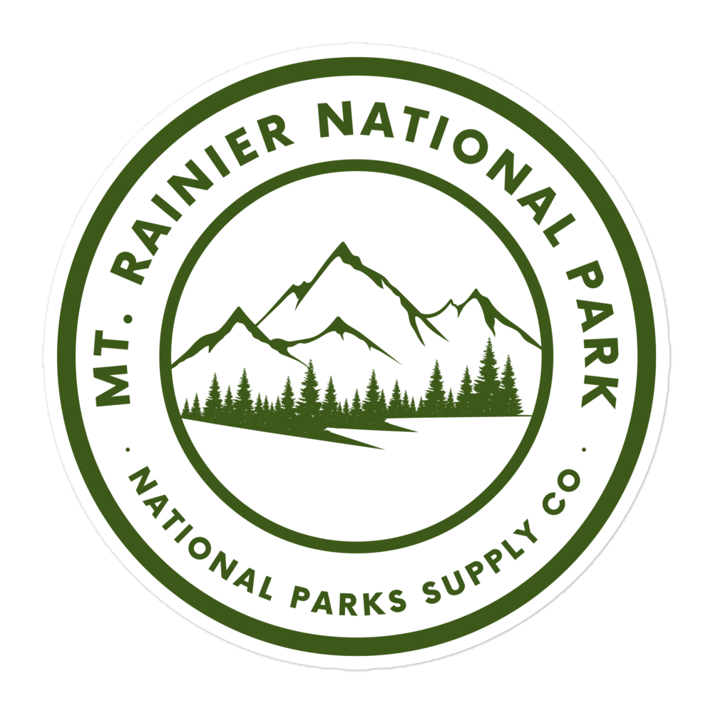 Mount Rainier Circle Mountains Sticker