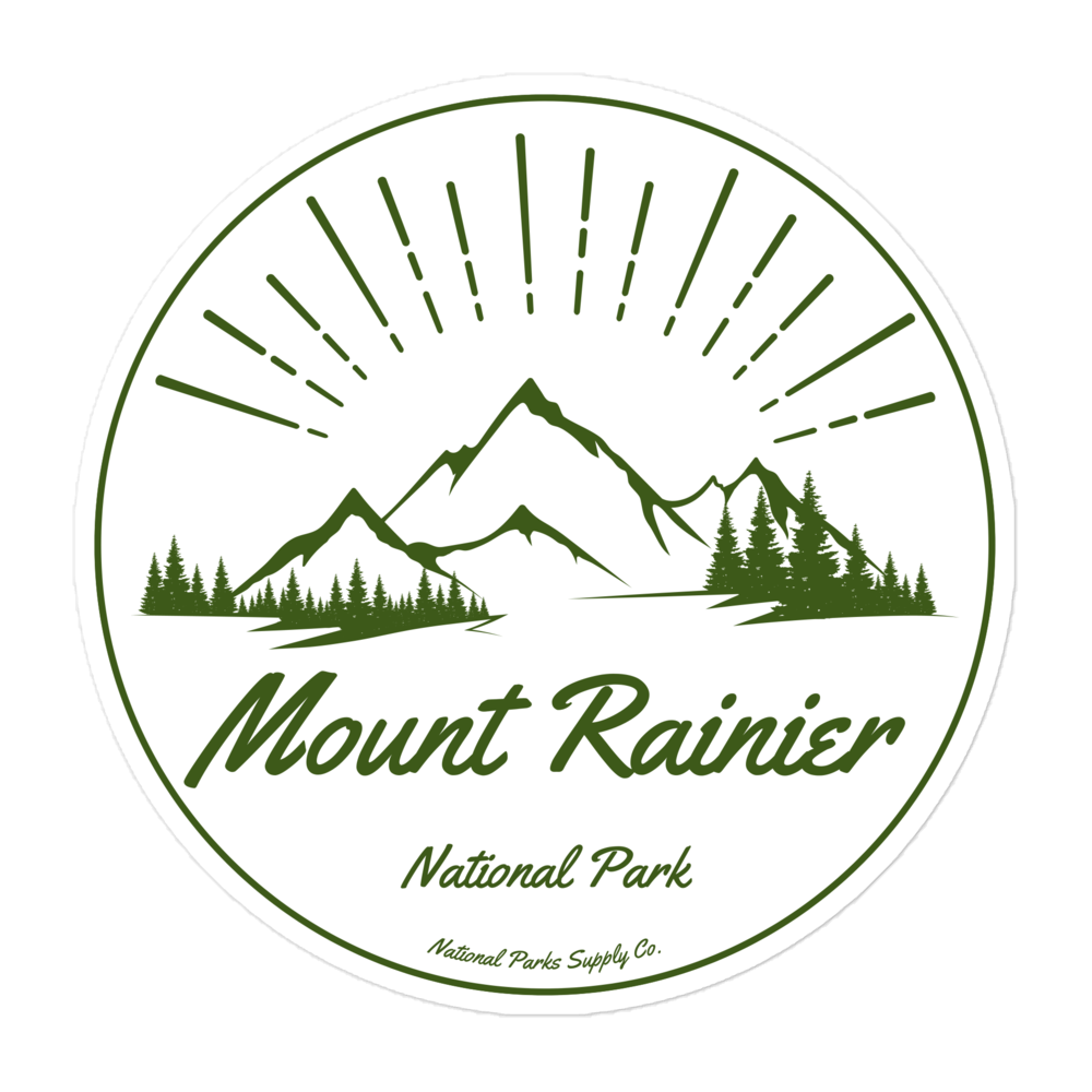 Mount Rainier Mountain Sunrise Sticker