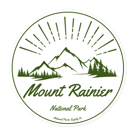 Mount Rainier Mountain Sunrise Sticker