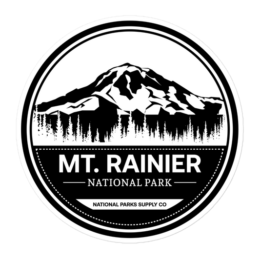 Mount Rainier Circle Sticker