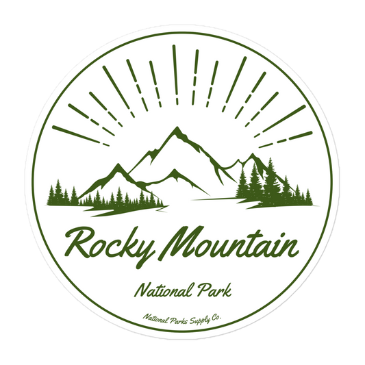 Rocky Mountain National Park 3-Inch Vinyl Sticker - Perfect For Laptops, Water Bottles, And Bumpers, High Gloss & Waterproof