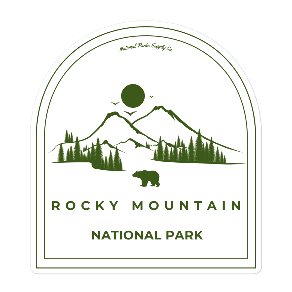 Rocky Mountain Roaming Bear Sticker