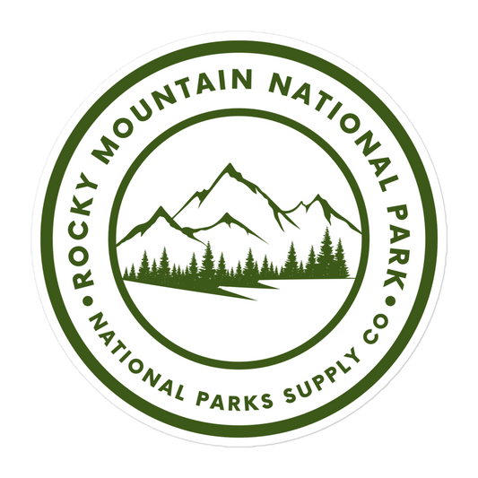 Rocky Mountain Circle Sticker