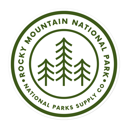 Rocky Mountain Trees Sticker