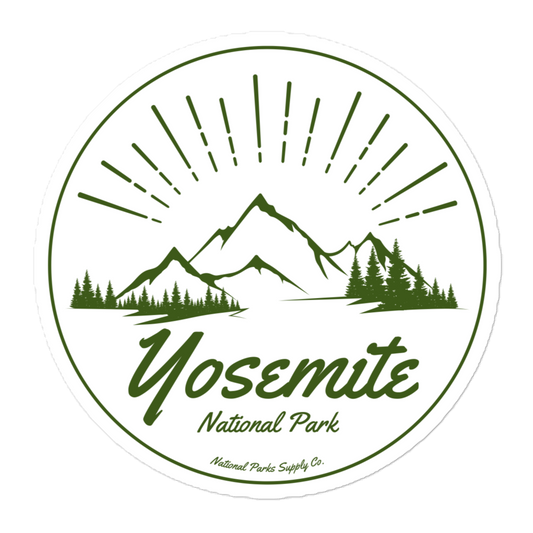 Yosemite Mountain Sunrise Sticker