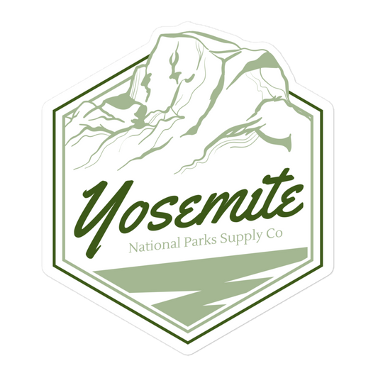 Yosemite Half Dome Hex Sticker