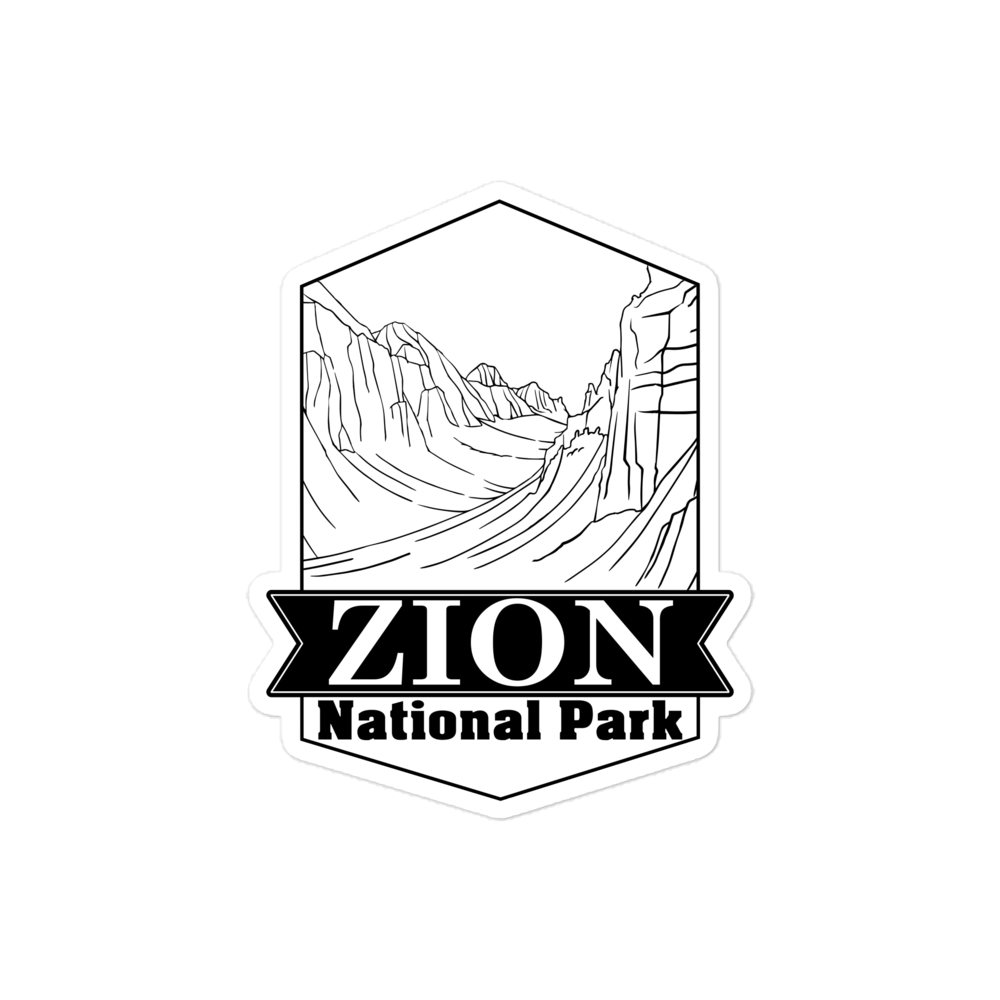 Zion Canyon Sticker