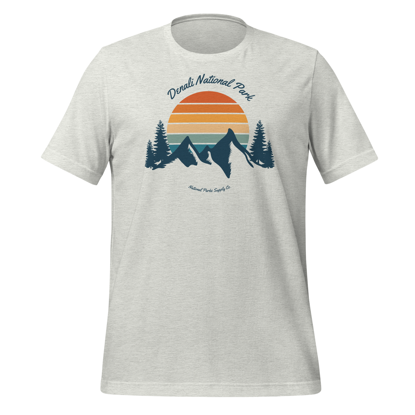 Denali Retro Mountain Sunset T Shirt