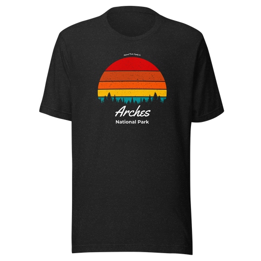 Arches Retro Forrest Sunset T Shirt