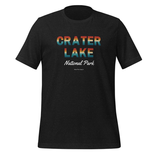 Crater Lake Sunset Letters T Shirt