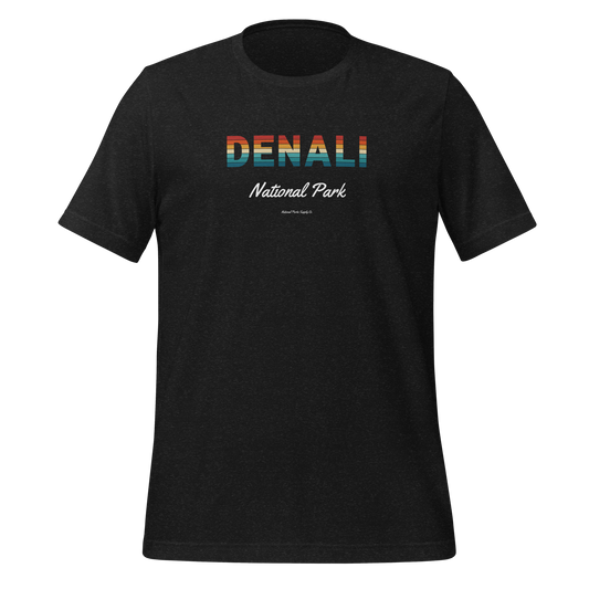 Denali National Park Sunset Letters T Shirt