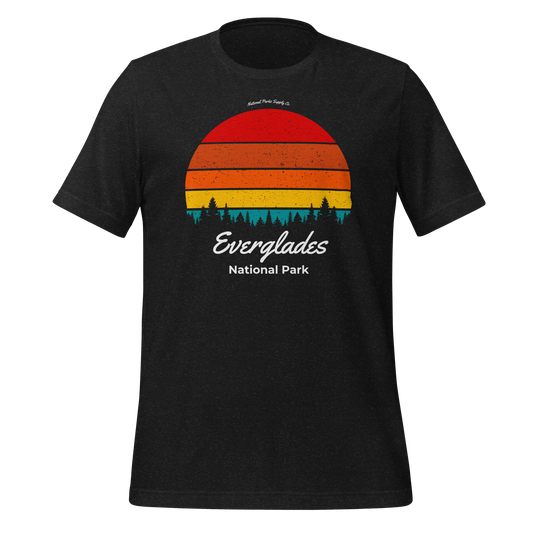 Everglades National Park Retro Forest Sunset T Shirt