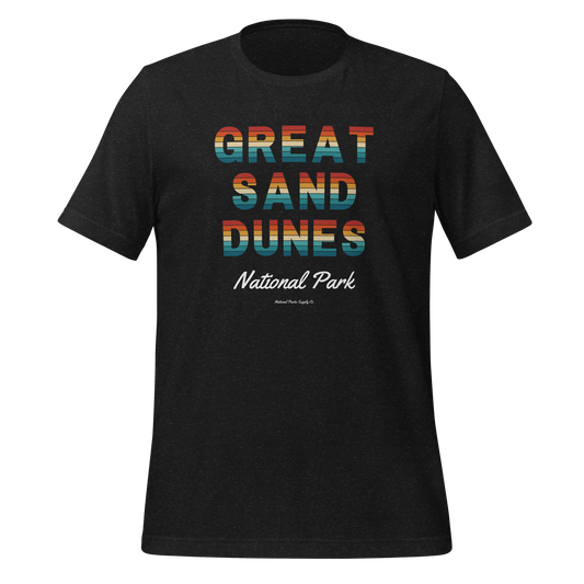 Great Sand Dunes Sunset Letters T Shirt