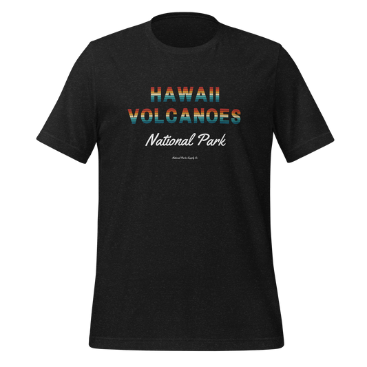 Hawaii Volcanoes Sunset Letters T Shirt