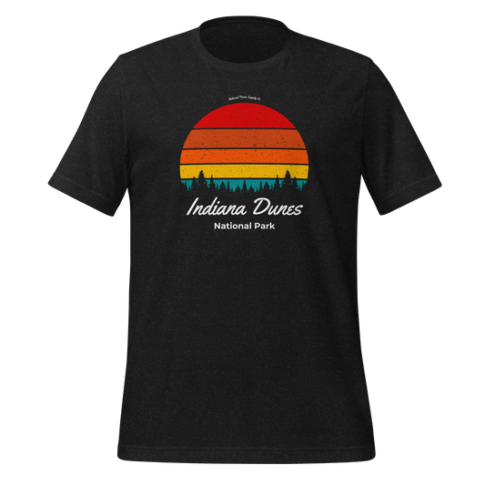 Indiana Dunes National Park Retro Sunset T Shirt