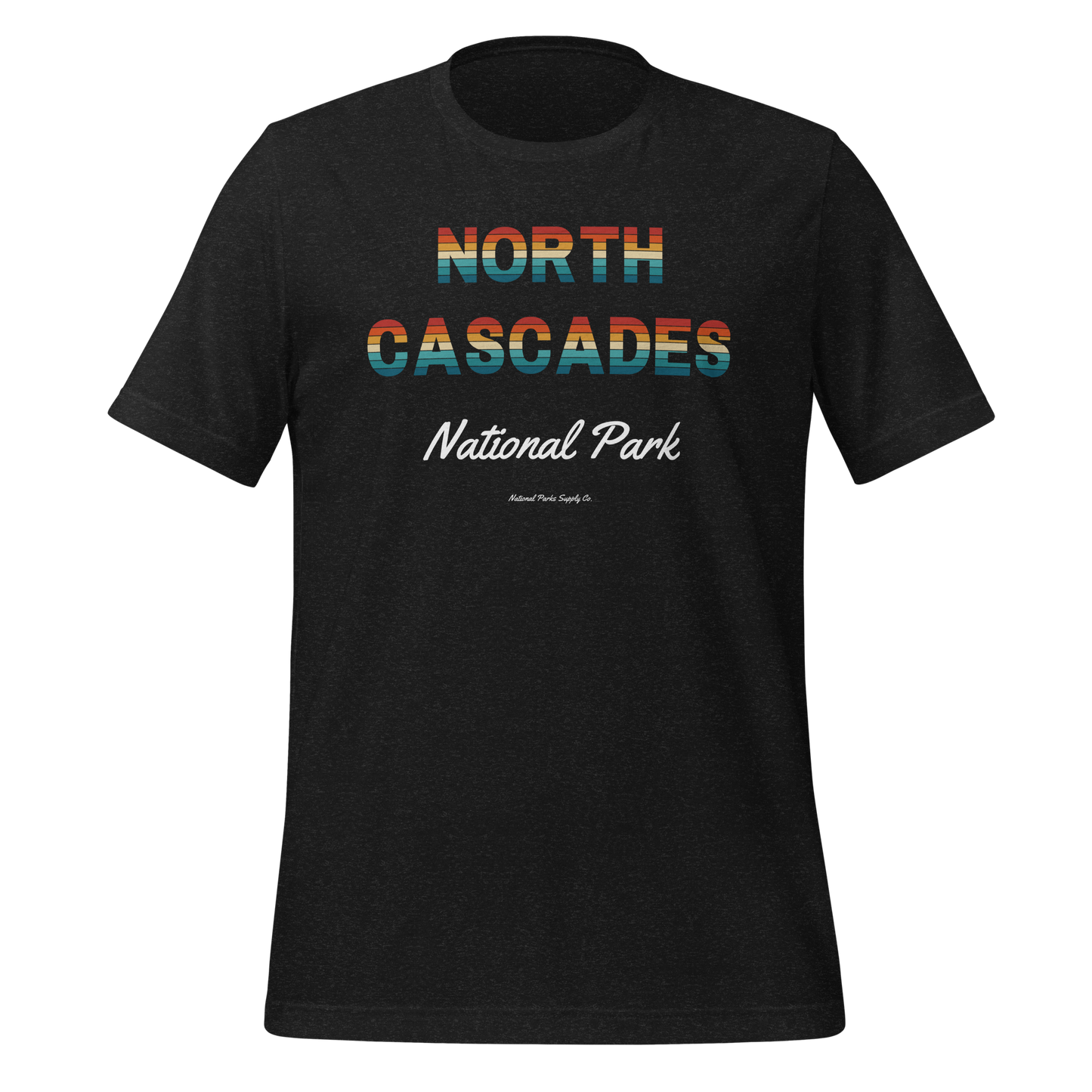 North Cascades Sunset Letters T Shirt