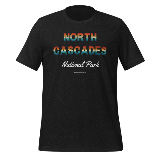 North Cascades Sunset Letters T Shirt