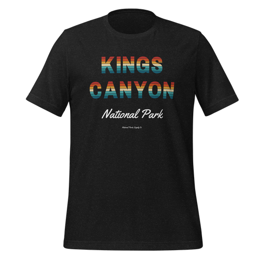 Kings Canyon Sunset Letters T Shirt