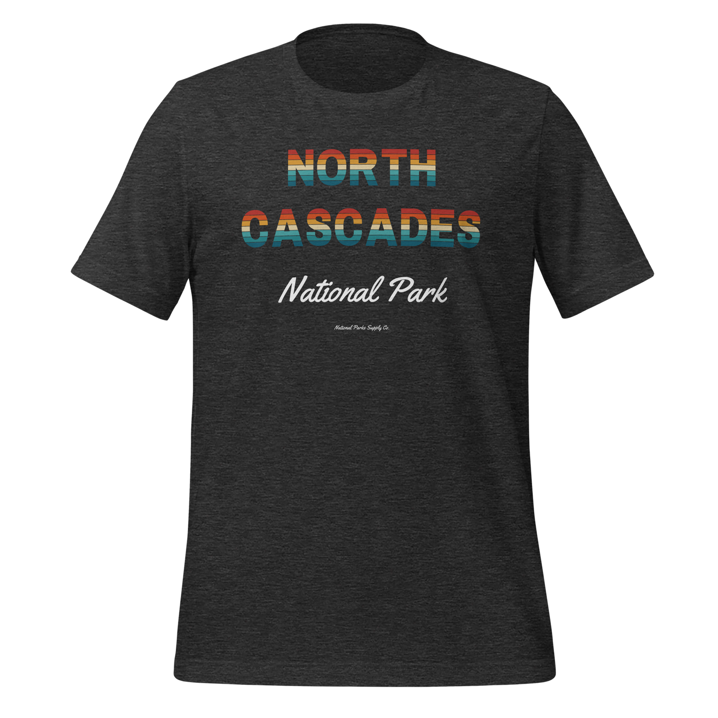 North Cascades Sunset Letters T Shirt