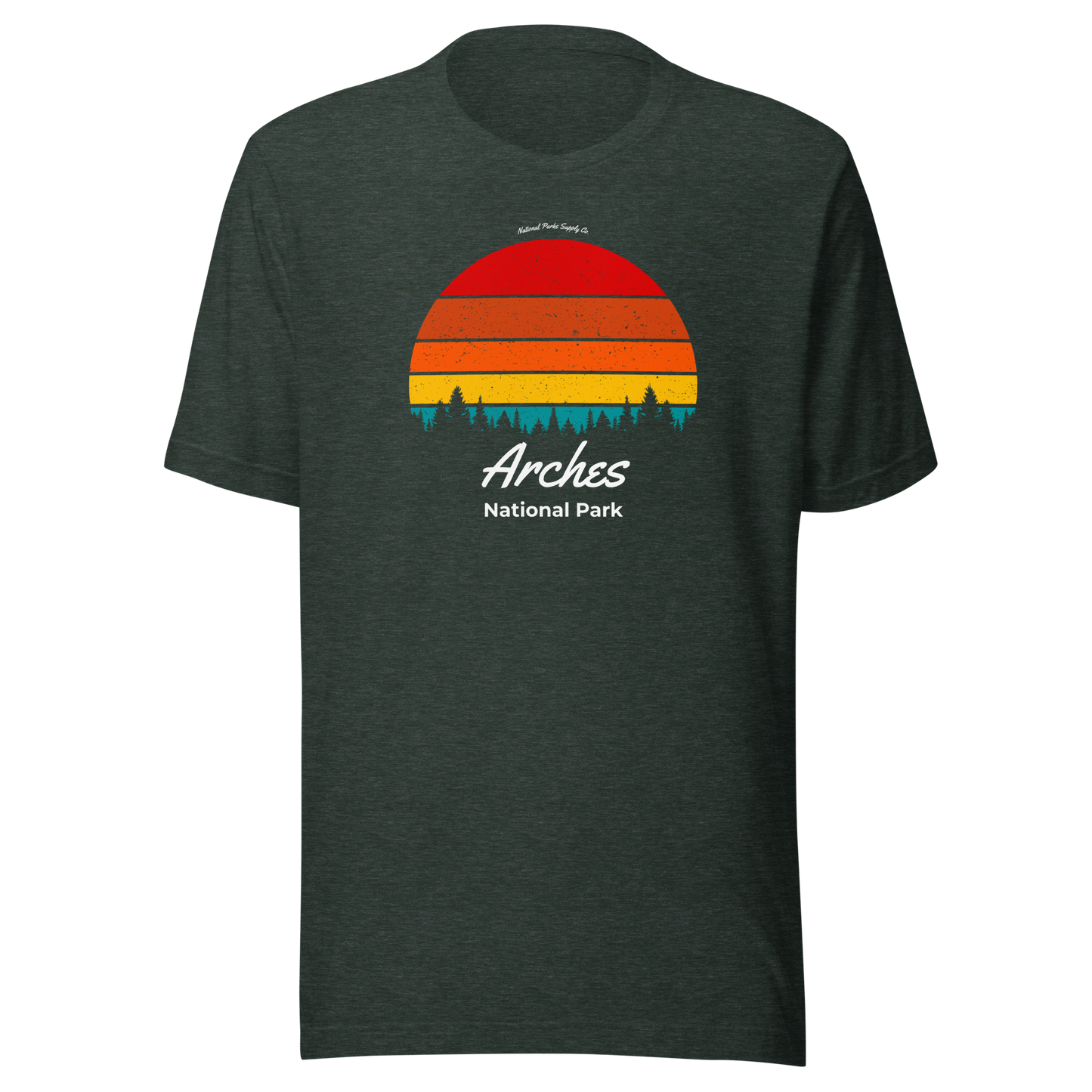 Arches Retro Forrest Sunset T Shirt