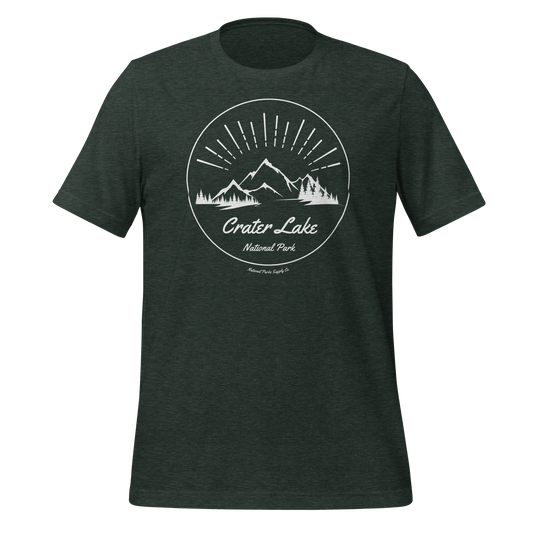 Crater Lake Mountain Sunrise T Shirt