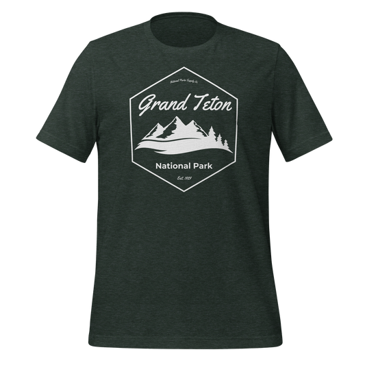 Grand Teton Mountain Hex T Shirt