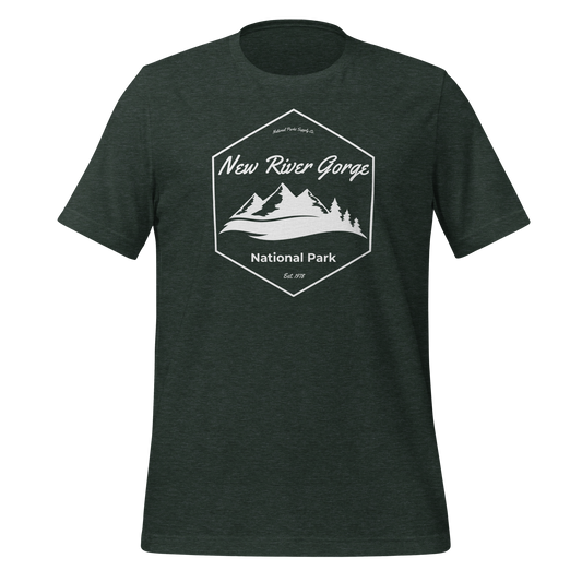 New River Gorge Mountain Hex T Shirt