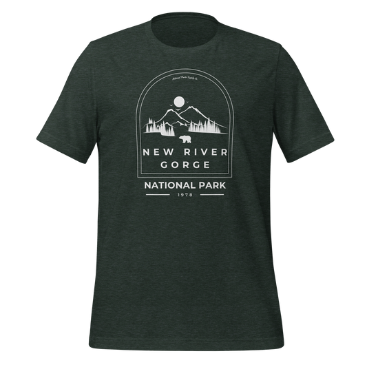 New River Gorge Roaming Bear T Shirt