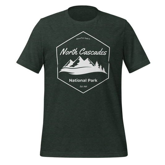 North Cascades National Park Mountain Hex T Shirt